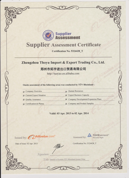 Zhengzhou Thoyu Import &amp; Export Trading Co., Ltd.